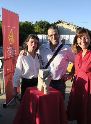 La première pierre de la salle de spectacle de Martres Tolosane avec Carole Delga La première pierre de la salle de spectacle de Martres Tolosane avec Carole Delga